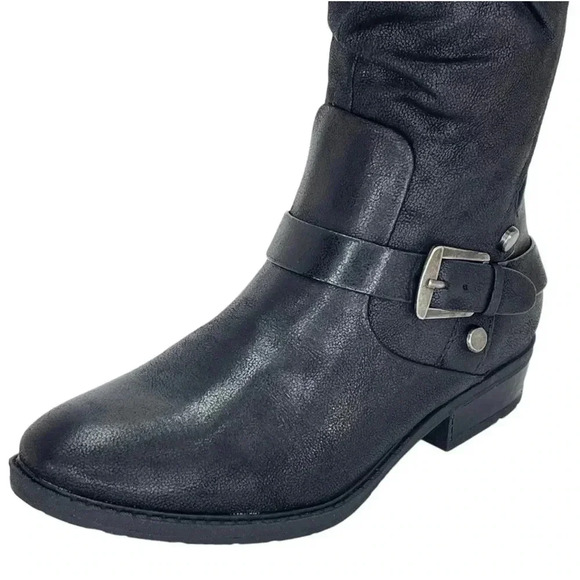 Baretraps Yanessa Black Fabric Knee High Womens Boots Size 5.5M - Picture 7 of 12